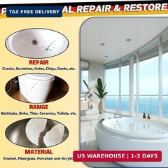 Bath Tub Repair Kit, Fiberglass Tile and Shower Repair Kit Porcelain Repair Kit,