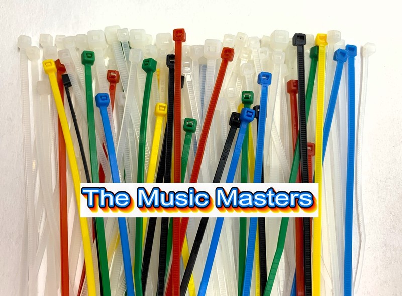 100 Assorted Colors 4, 6, 8, 12 inch Nylon Wire Cable Tie Wraps Straps Zip Ties