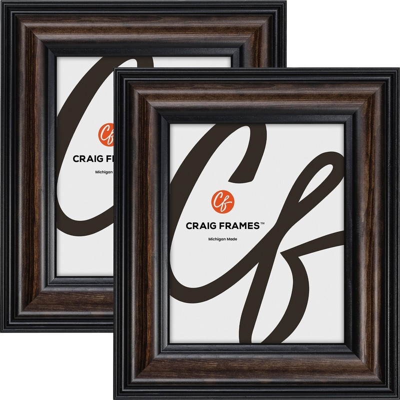 Potomac, 2.5″ American Walnut Picture Frame, Uncommon Sizes 18×18-29×34, 2-Pack