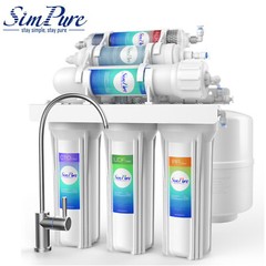 6 Stage 100GPD Alkaline RO Reverse Osmosis Drinking Water Filter System Purifier