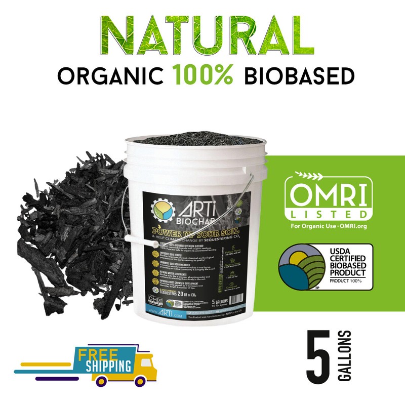 ARTi Biochar Granular Particles – 5 gallons pail
