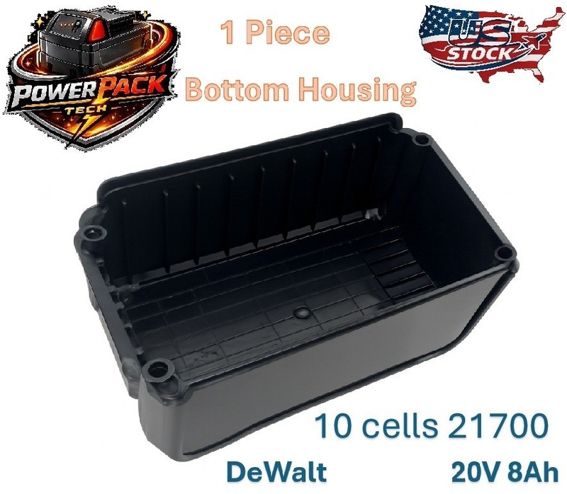 Bottom Housing ONLY for DeWalt 21700*10 20V 8Ah Replacement Battery Case Repair