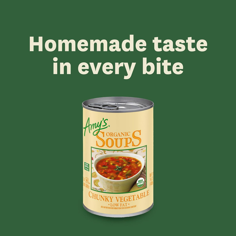 Amy'S Soup, Vegan, Gluten Free, Organic Chunky Vegetable, Low Fat, 14.3 Ounce (P gallery