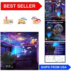 Whisper-Quiet USB Galaxy Projector Night Light with Auto Shut-Off for Relaxation