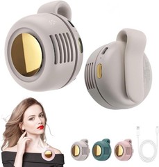 2025 New Mini Portable Silent Bladeless Fan Small Clip On Shirt Waist Adjustable