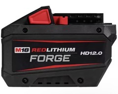 New Milwaukee M18 REDLITHIUM FORGE HD12.0 Li-Ion 18V 12.0Ah Battery 48-11-1861.