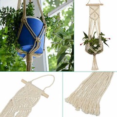 2PCs Handmade Flower Pot Hanging Baskets Macrame Plant Hanger Flowerpot Holder