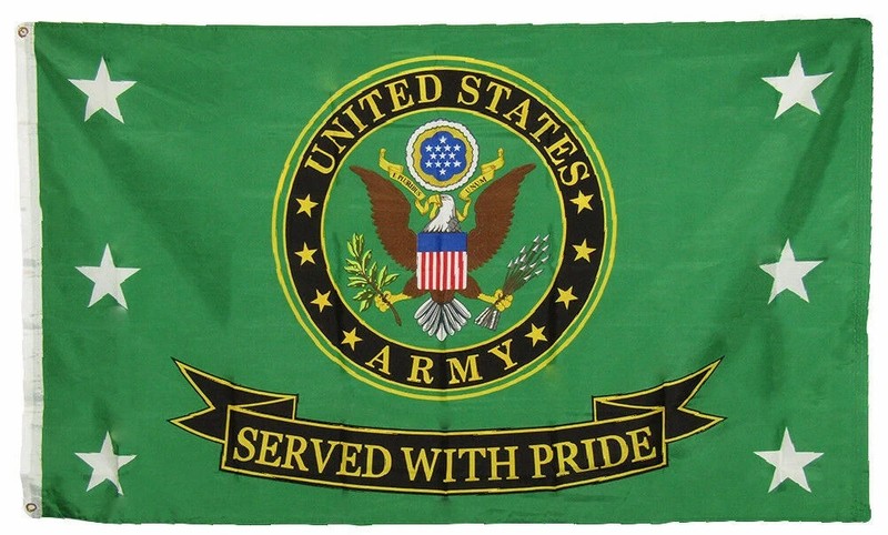 FOUR {4} UNITED STATES US ARMY-SERVED WITH PRIDE-3’X5′ FLAG-FREE SHIP-BIN 1