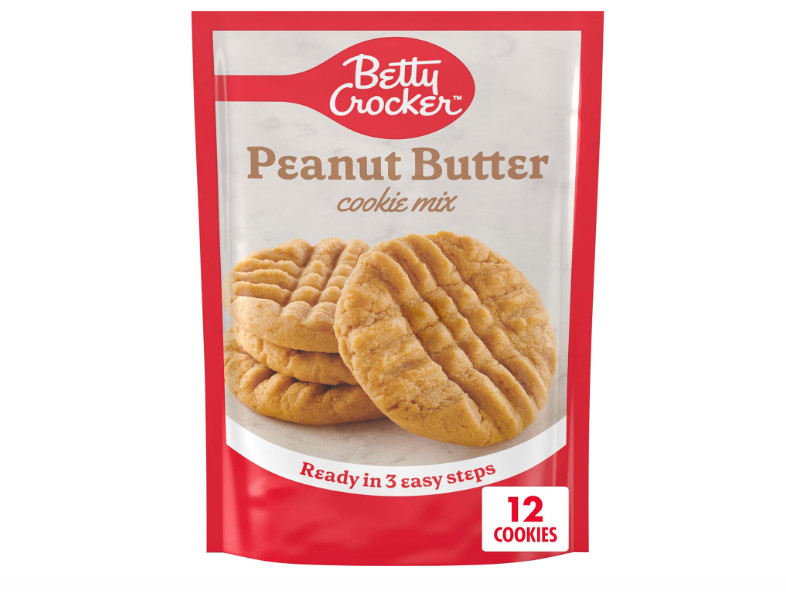 Betty Crocker Peanut Butter Cookie Mix, Makes twelve (12) 2-inch Cookies, 7.2oz