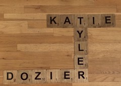 PERSONALIZED HAND CUT LARGE WALL ART SCRABBLE TILES – FINISHED WOOD 4in x 4in