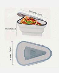Ultimate Pizza Pack Storage Container Reusable Foldable Portable Microwavable!