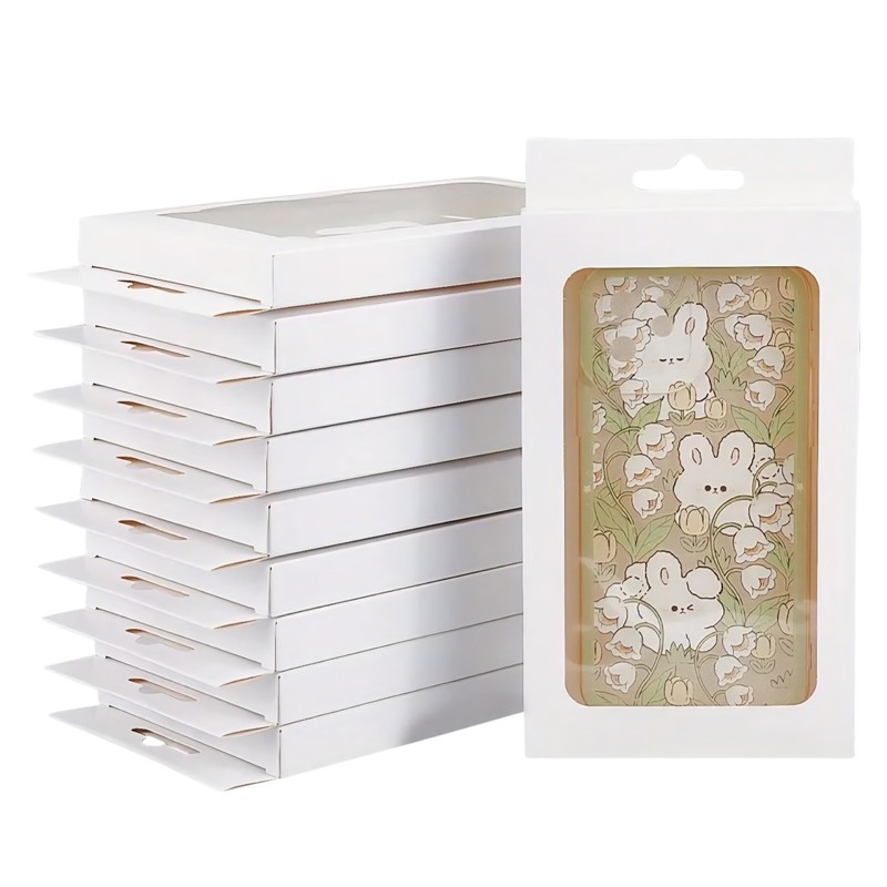 Lot of 18pcs Retangle Phone Gift Boxes White 4.13″ x .67″ x 7.87″