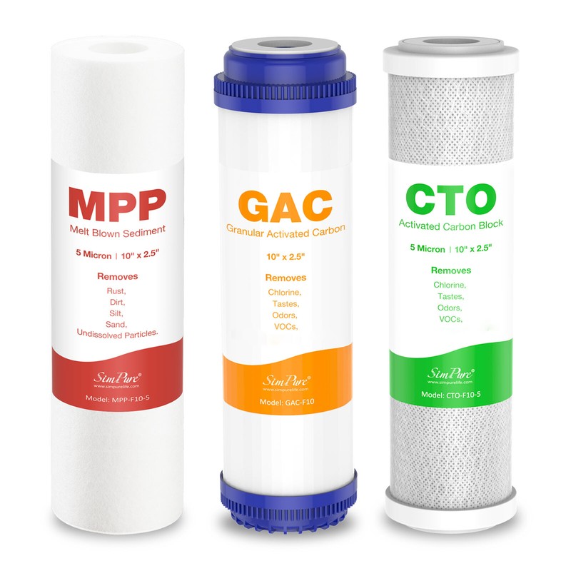 10" X2.5" Water Filter Cartridge Replacement Reverse Osmosis For Purifier System gallery