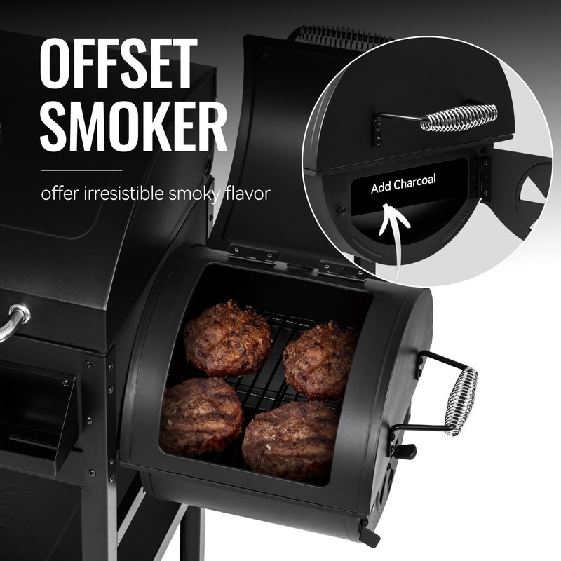 Royal Gourmet 2-Burner Gas and Charcoal Combo Grill gallery