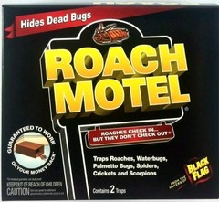12 Black Flag Roach Motels Cockroach Bug Killer bait Glue Trap Spider Motel