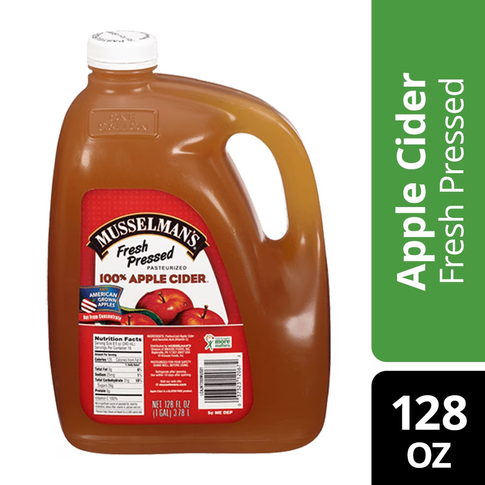 Musselman’s Fresh Pressed 100% Apple Cider, 128 Fl. Oz. Free Shipping
