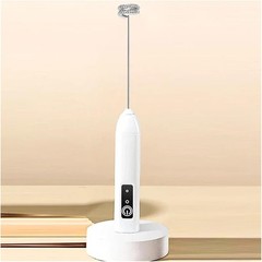 Electric Milk Frother Handheld Drink Foamer Coffee Mixer Egg Beater Double Whisk