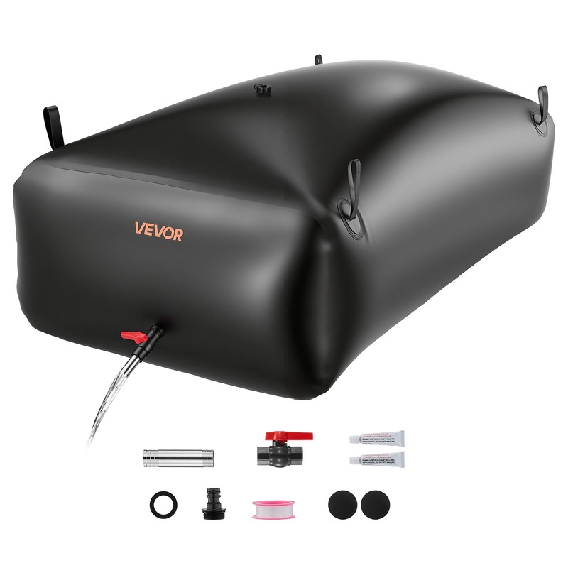 VEVOR 264.2 Gal Collapsible Water Storage Bladder 1000D PVC Water Storage Bag