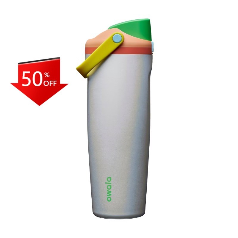Owala 30 fl oz Stainless Steel Bucket Handle Tumbler Water Bottle – Opal Dream
