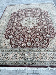 Fine Handknotted Tabrizz 8×10 Wool Area Rug Carpet- Handmade Rug
