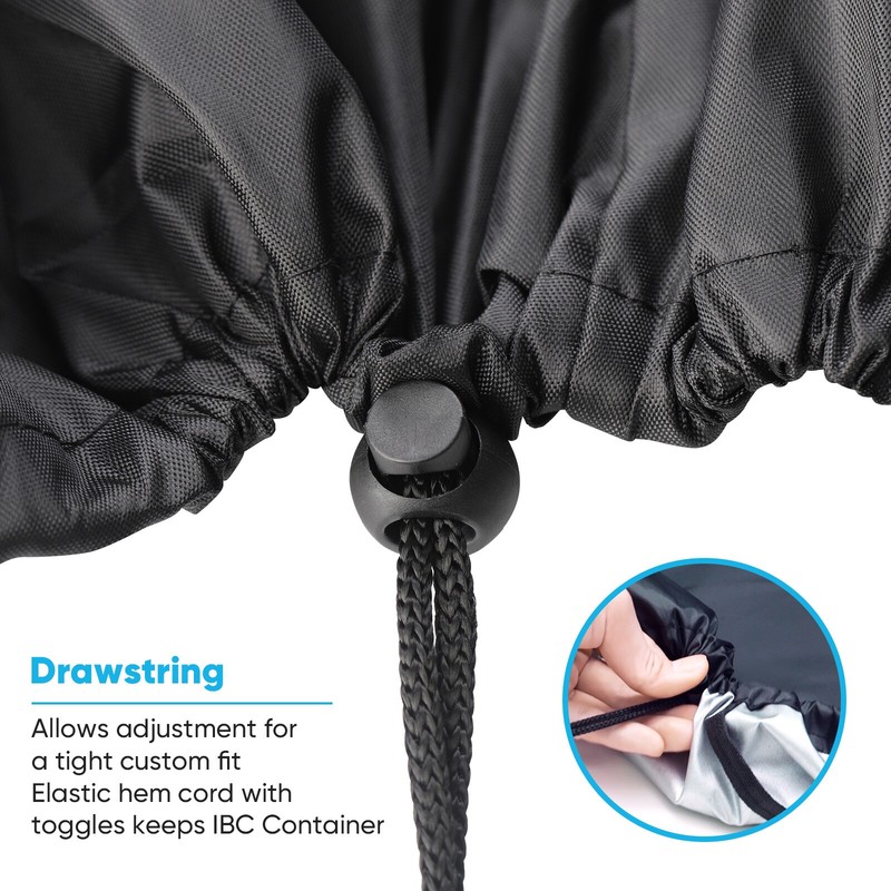 IBC Tote Cover For 1000L 275 Gallon Outdoor Rain Barrel Water Tank Protective gallery