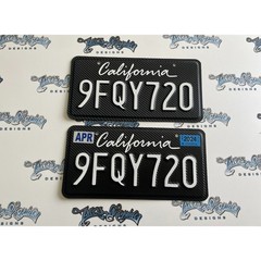 Gloss California Plate Wrap DIY Kit (DIFRENT COLORS AVALIABLE ) KIT 2 PLATES