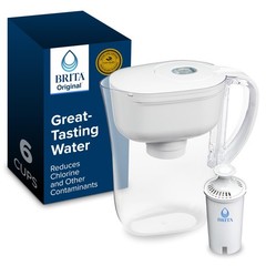 Brita Metro Small 6 Cup Water Filter Pitcher WQA NSF/ANSI Certified Original