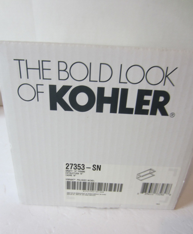 Kohler 10″ Draft Bar Frame Vibrant Polished Nickel-#27353- Open Box (469EF)
