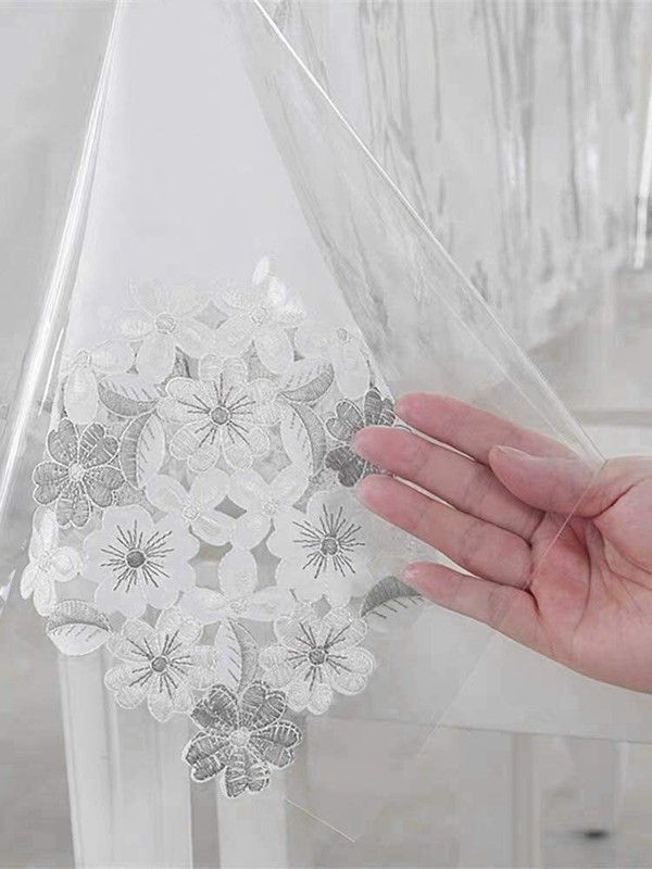Clear Vinyl Tablecloth Rectangle 100% Waterproof Oil Proof Wipeable Table Cover