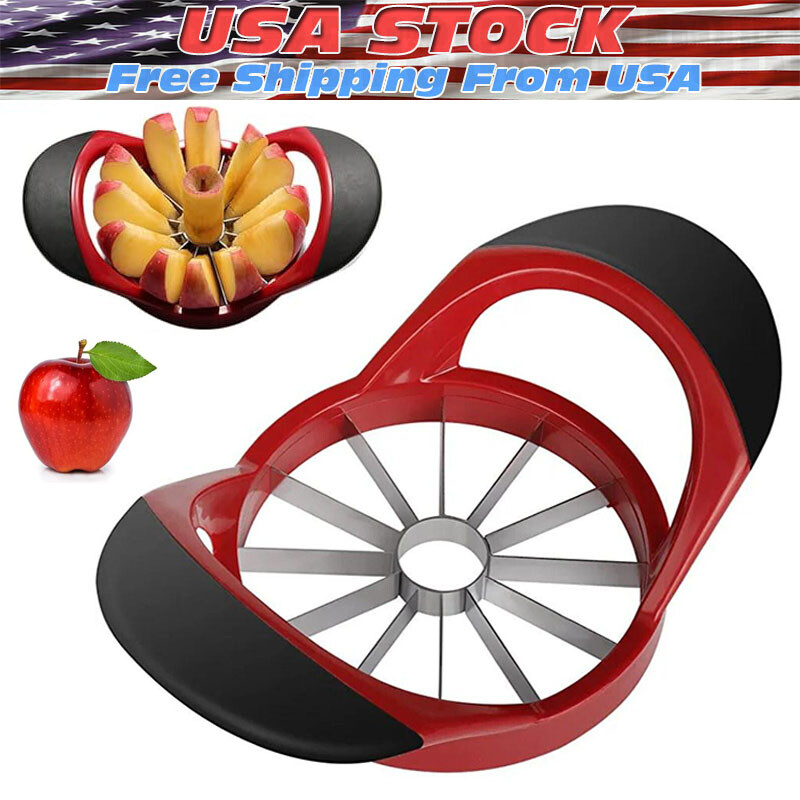 12-Blade Apple Slicer Stainless Steel Ultra-Sharp Apple Corer New