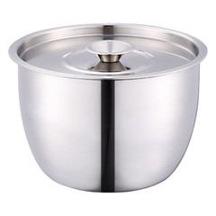 Stainless Steel Deep Egg Mixing Bowl Lid Splash Resistant Baking 8.26 In