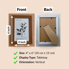 VINTAGE Wood Photo Frame With INTERIOR Wood Mat MALAYSIA 4×6 Photo