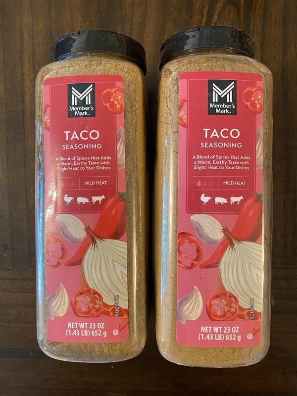 2 Pack Member’s Mark Taco Seasoning, 23 oz. ~ 09/2028 or Latest