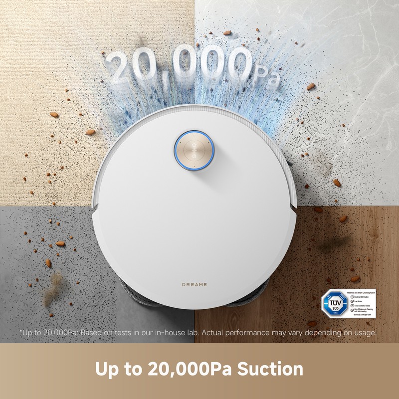 DREAME X50 Ultra White Robot Vacuum Mop 20,000Pa Suction｜Certified Refurbished gallery