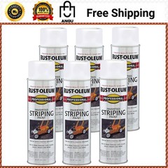 Rust-Oleum Professional Inverted Striping Spray Paint 18oz 6-Pack Bright Marking