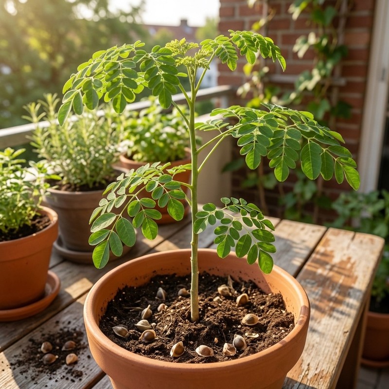 200pcs Moringa Oleifera Seeds Home Garden Balcony Outdoor Planting gallery