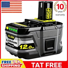 12.0AH For Ryobi One Plus P108 18V 18 Volt Lithium-ion High Capacity Battery A+