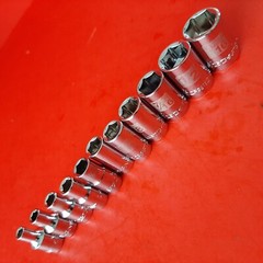 NEW 5/32 to 9/16″ Easy Read 11pc Craftsman 6 Point 1/4 Drive Shallow Socket Set