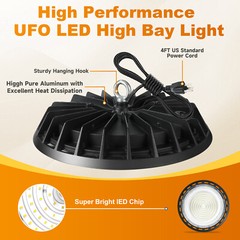 500W 100W 200W 300W UFO Led High Bay Light Commercial Warehouse Industrial Light