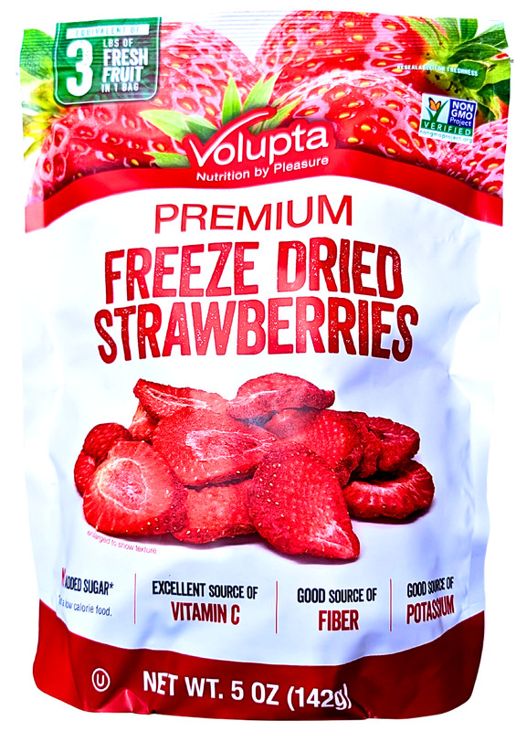 Volupta Premium Freeze Dried Strawberries 5 Ounce EXP 01/2028