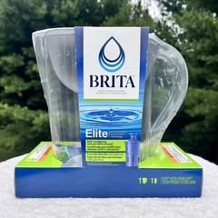 Brita Elite 10 Cup Pitcher Water Filtration System w 6-Month Filter New Sealed