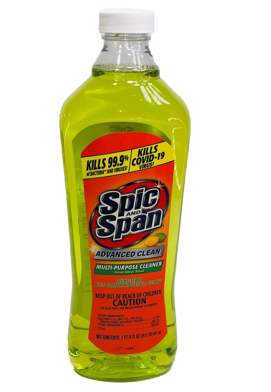 4 Spic And Span Multi purpose Cleaner Citrus Scent Liquid Floor ADVANCED Clean gallery