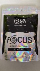 30 Serving Packs Of Owl Ryze Everyday Rise Mushroom Coffee Focus..Exp 05/2027