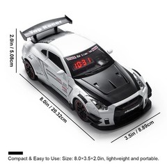 Hypercar Model Alarm Clock LED Digital Display Remote Control Clock