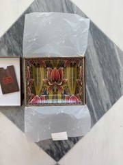 ETRO Rectangular Porcelain Floral Tray Multicolor Decorative Catchall Dish New