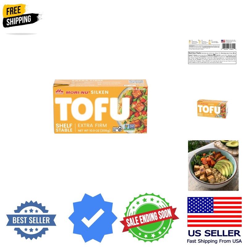 Silken Tofu Extra Firm | Smooth and Creamy | Low Fat, Gluten-Free, Dairy-Free…