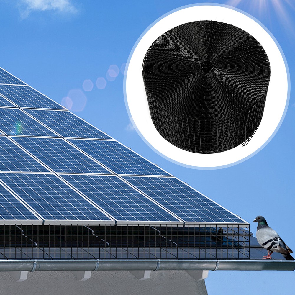 100ft Solar Panel Wire Mesh Roll & clip kit – Pigeon Bird Proofing Guard kit new