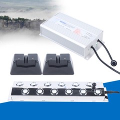 Waterproof 12 Head Ultrasonic Mist Maker Pond Fogger Mister Machine with 2 Buoys