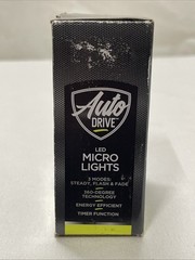 Auto Drive 36 LED Micro Lights 12ft Steady Flash & Fade Modes Indoor Timer Blue