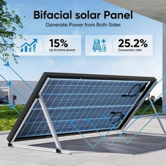 AeternaSol 200W 400W 1000W Solar Panel 100W Mono N-Type Charger RV Home Off-Grid